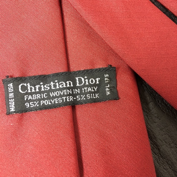 Christian Dior Other - Vintage Christian Dior Red Mens Tie